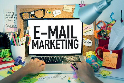 email marketing topic open on a laptop