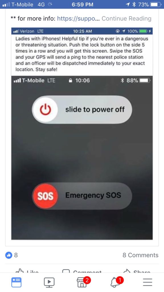 iPhone Safety Feature