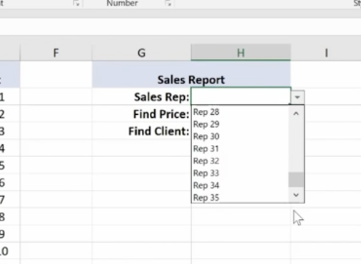 creating sales report on ms excel