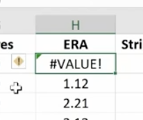 wrong formula using on ms excel